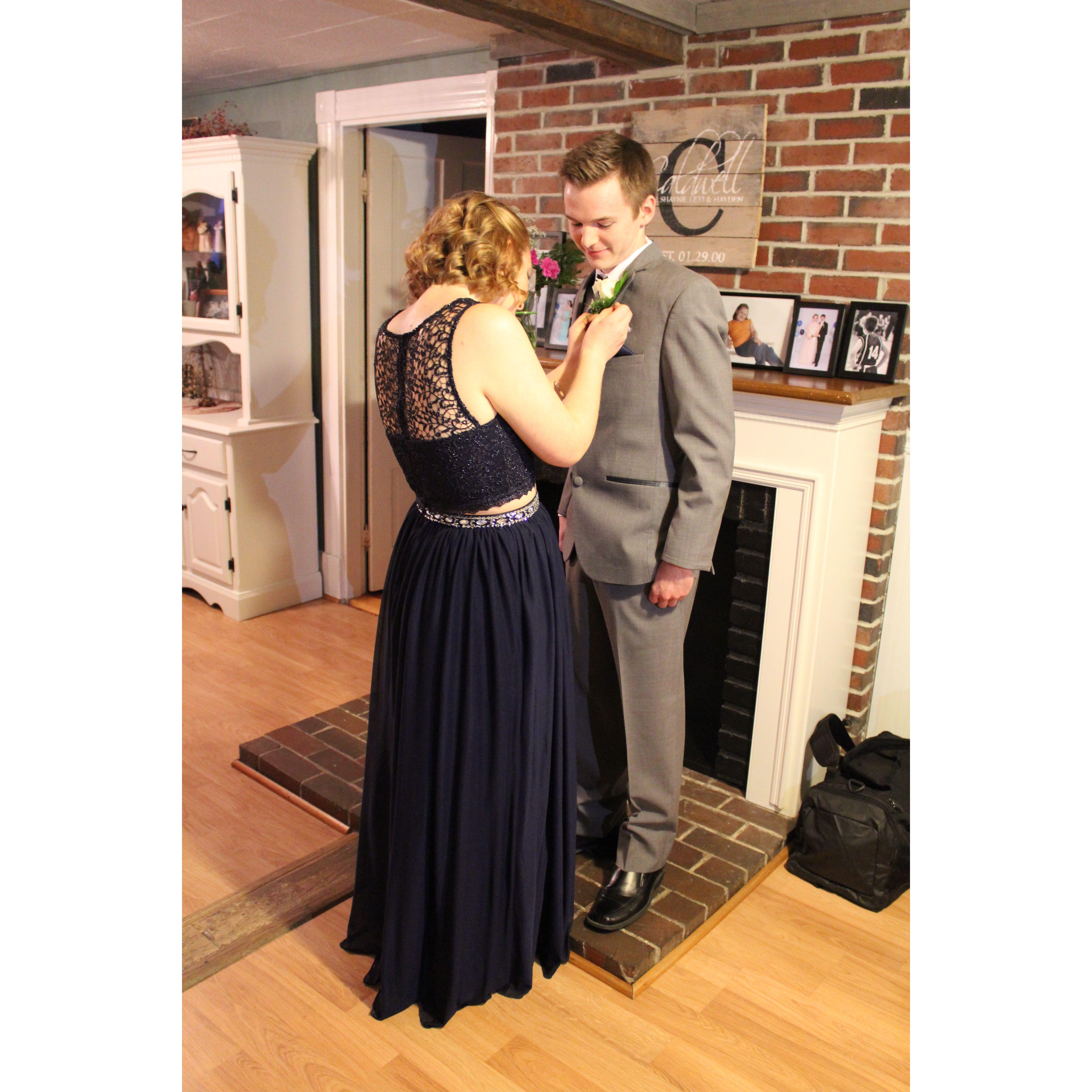 Brayden's senior Snoball