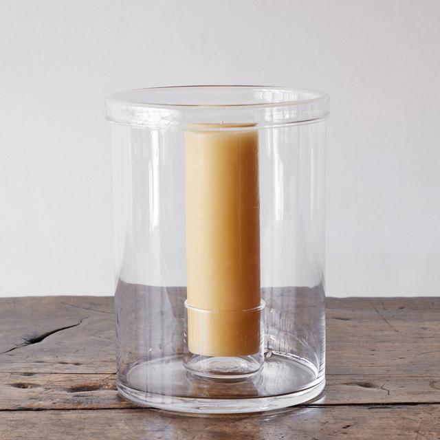 Large Glass Hurricane Lamp