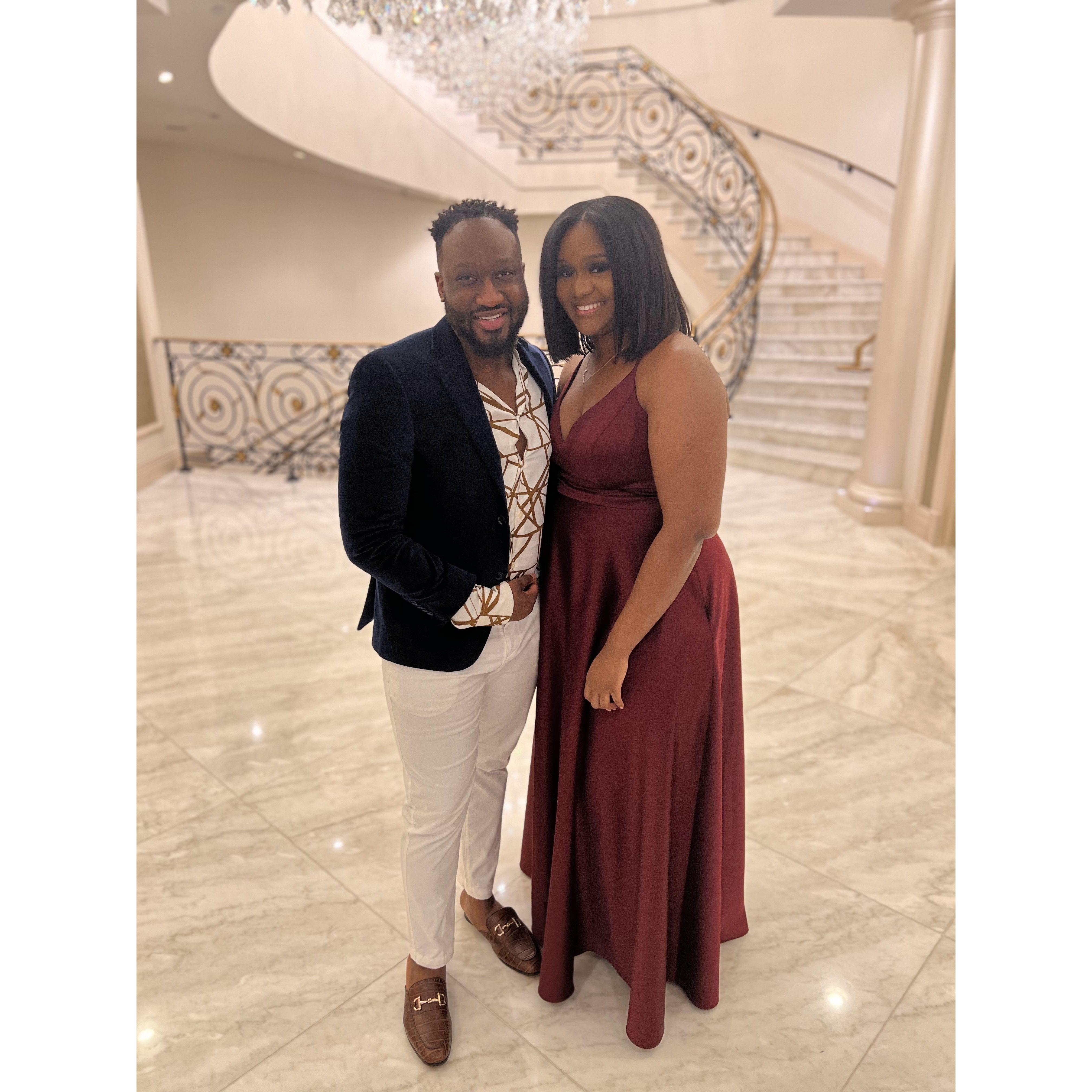 The couple was just friends here! Traveled to NJ to attend Vicki's close friends wedding!