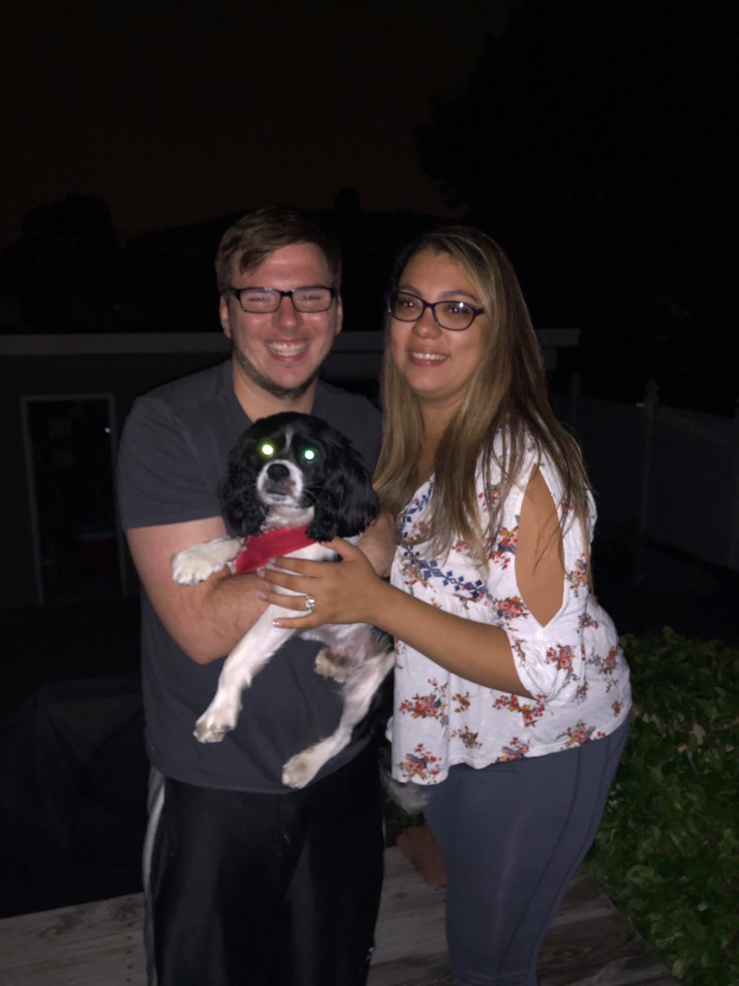 Our family; the night Mike proposed