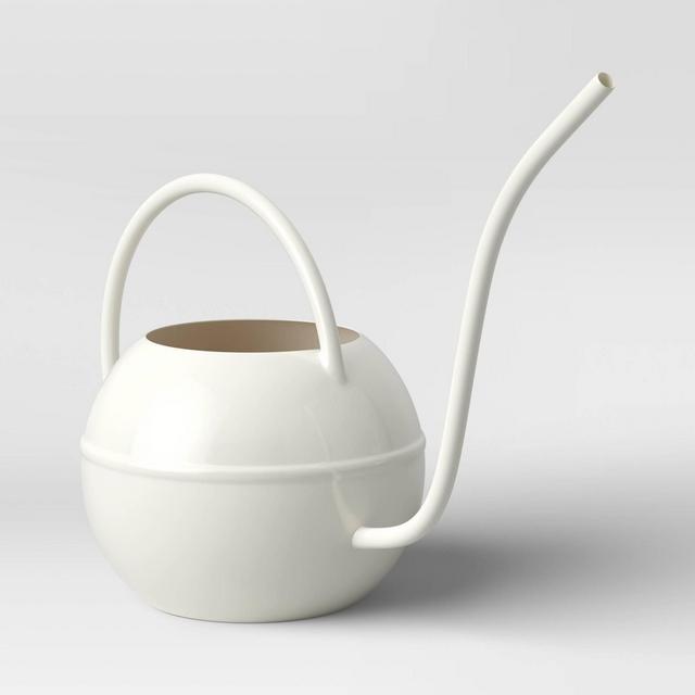 Small Steel Iron Watering Can Sour Cream White - Smith & Hawken™