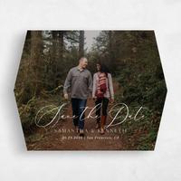 White Wedding Save the Date - Mapleton Photo