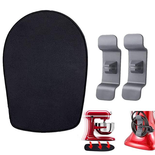 Kitchen Aid Mixer Assecories for KitchenAid Stand Mixer With Two Cord Organizers Slider Mat Pad Kitchen Appliance Slide Mats Pads Compatible with KitchenAid 4.5-5 QT