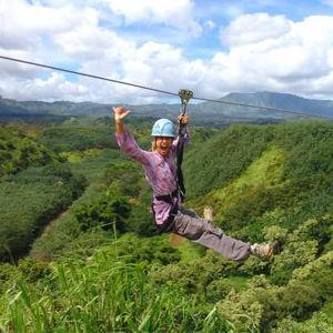 Ziplining in Kauai