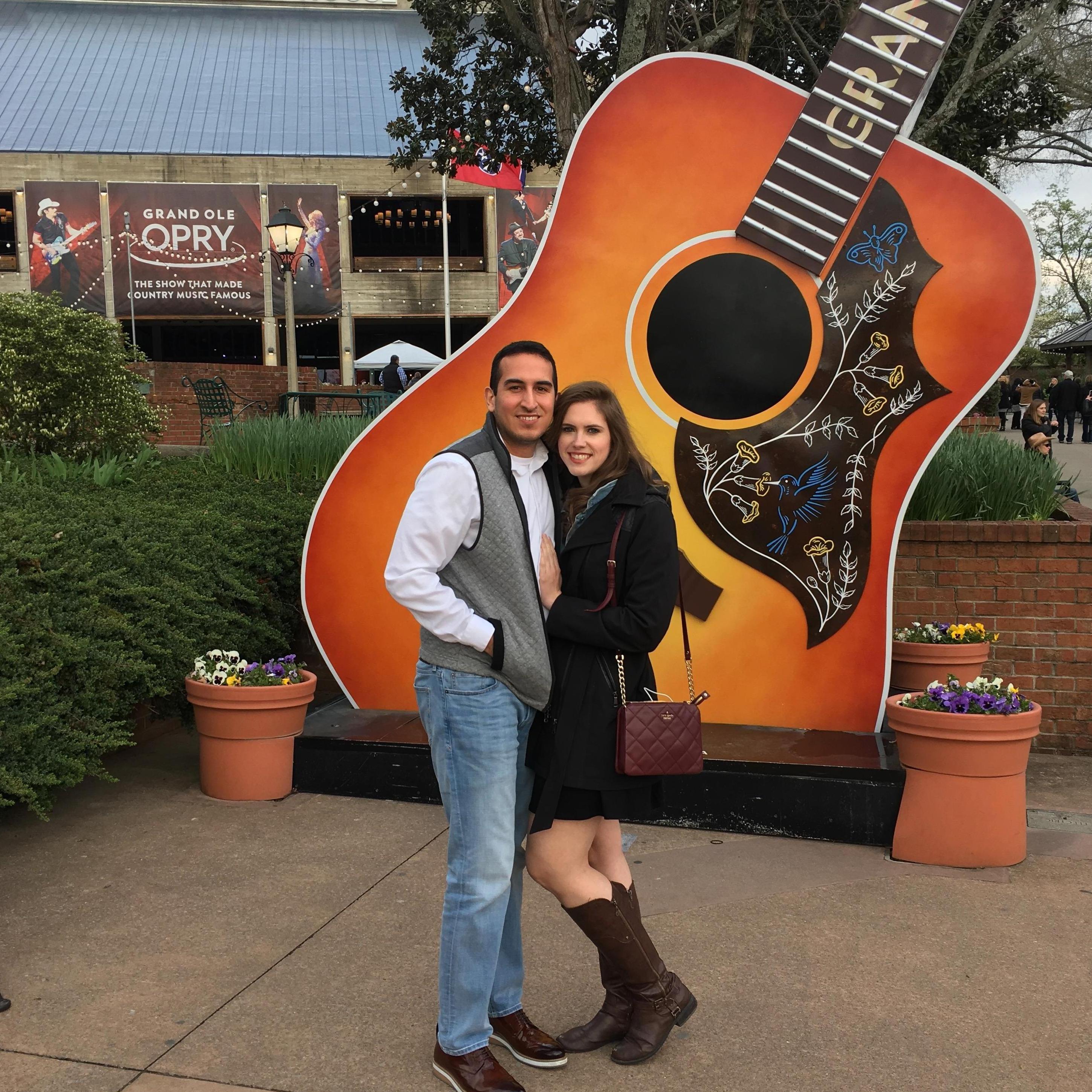 Nashville! (Case charmed new friends and got them to give us their extra tickets to the grand ole opery!)