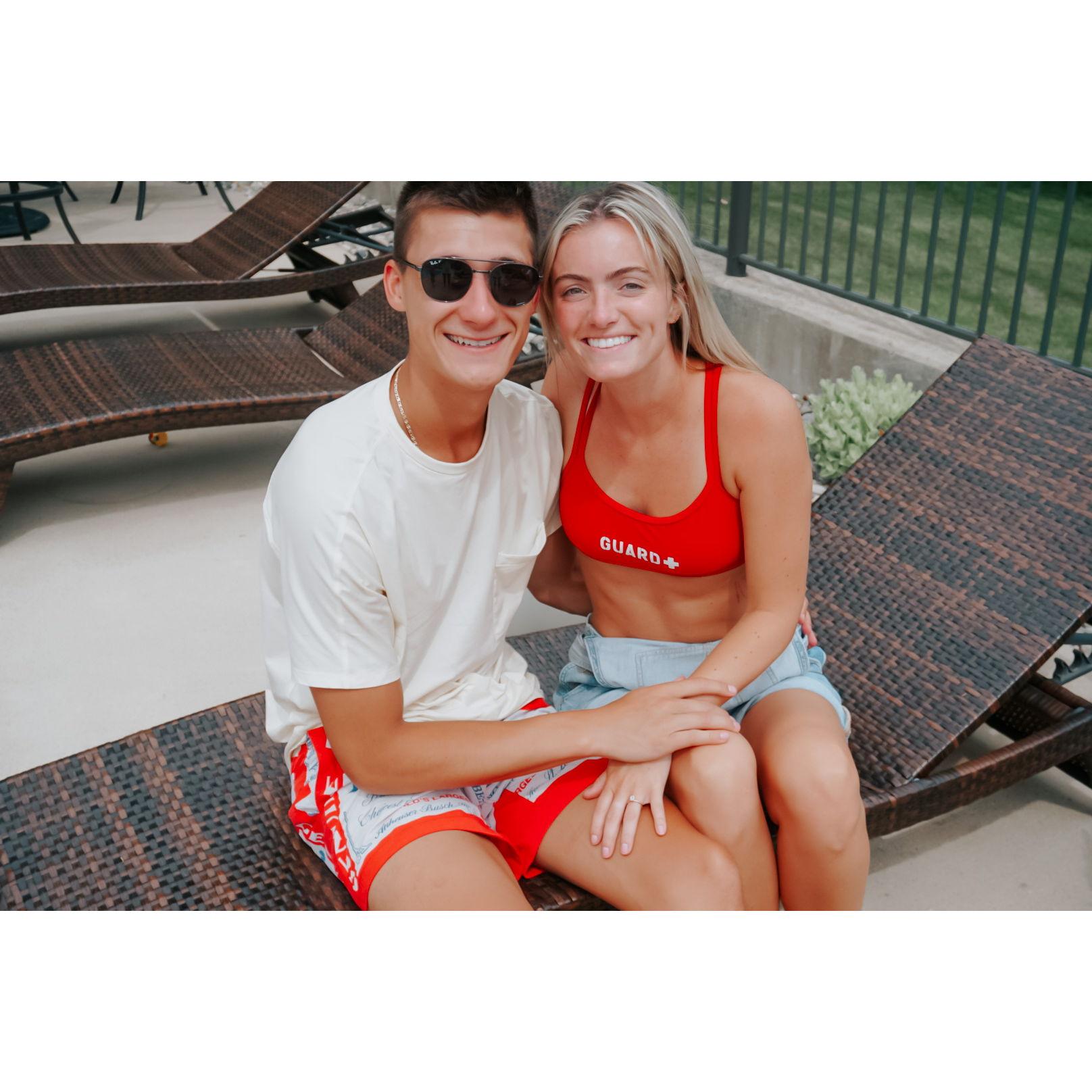 The day we got engaged.