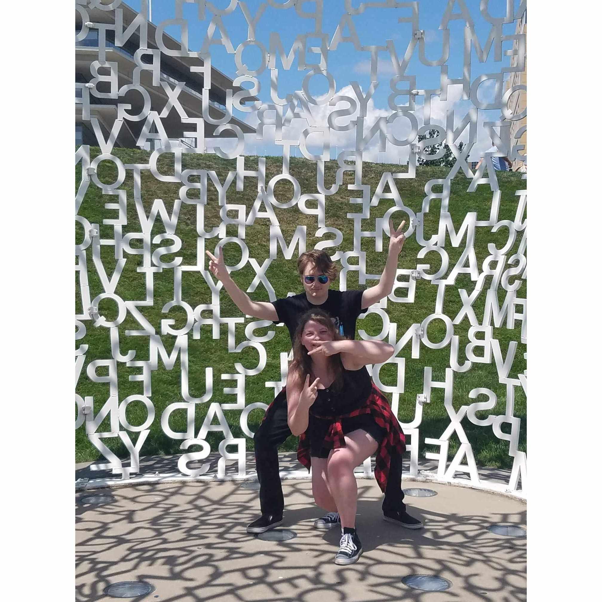 Visiting the Pappajohn Sculpture Park in the East Village of Des Moines