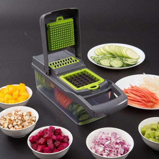 7 in 1 Vegetable Potato and Onion Dicer with Container