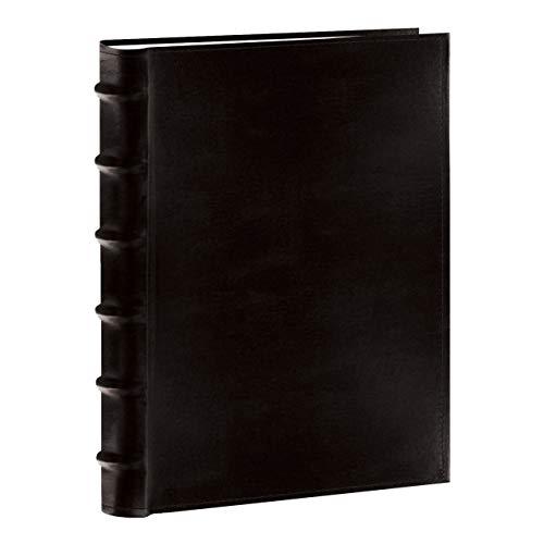 Pioneer Sewn Bonded Leather BookBound Bi-Directional Photo Album, Holds 300 4x6" Photos, 3 Per Page. Color: Black.