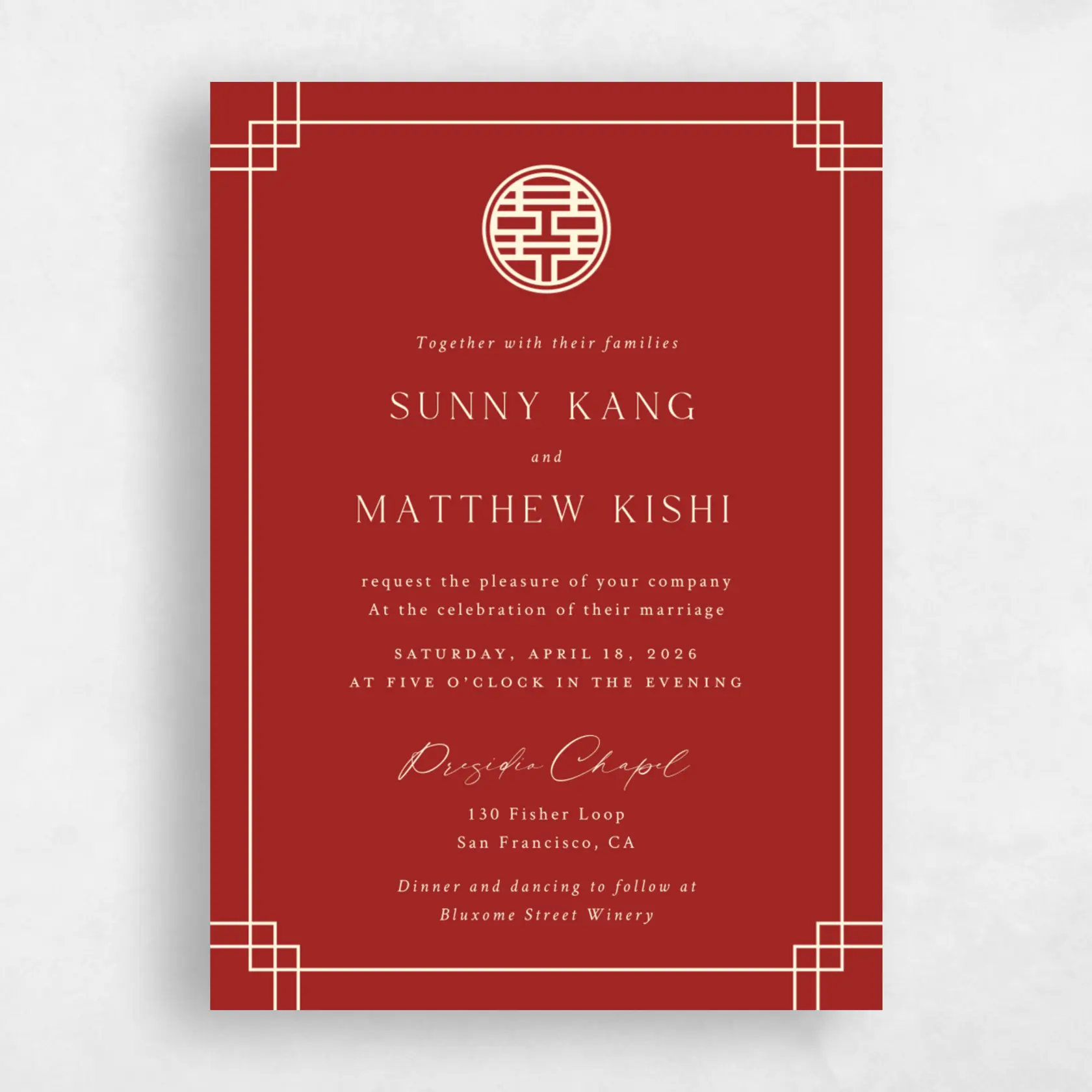 Invitation - Meili Portrait preview