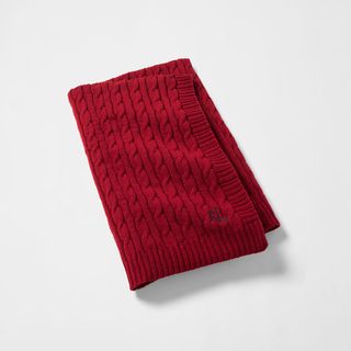Jamie Cable-Knit Throw Blanket