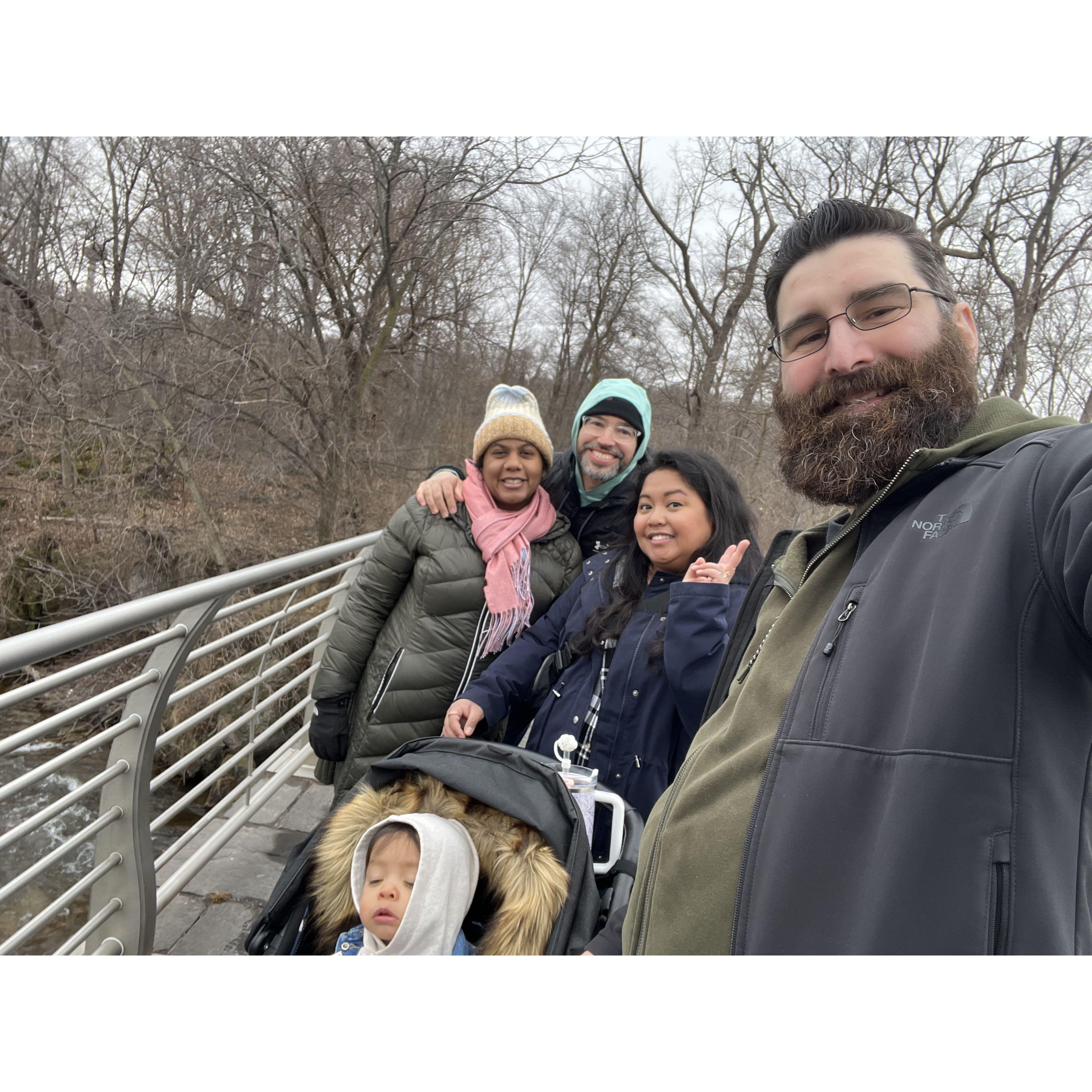 Trip to Niagra and quality time with Aimee, Nathan and Logie
