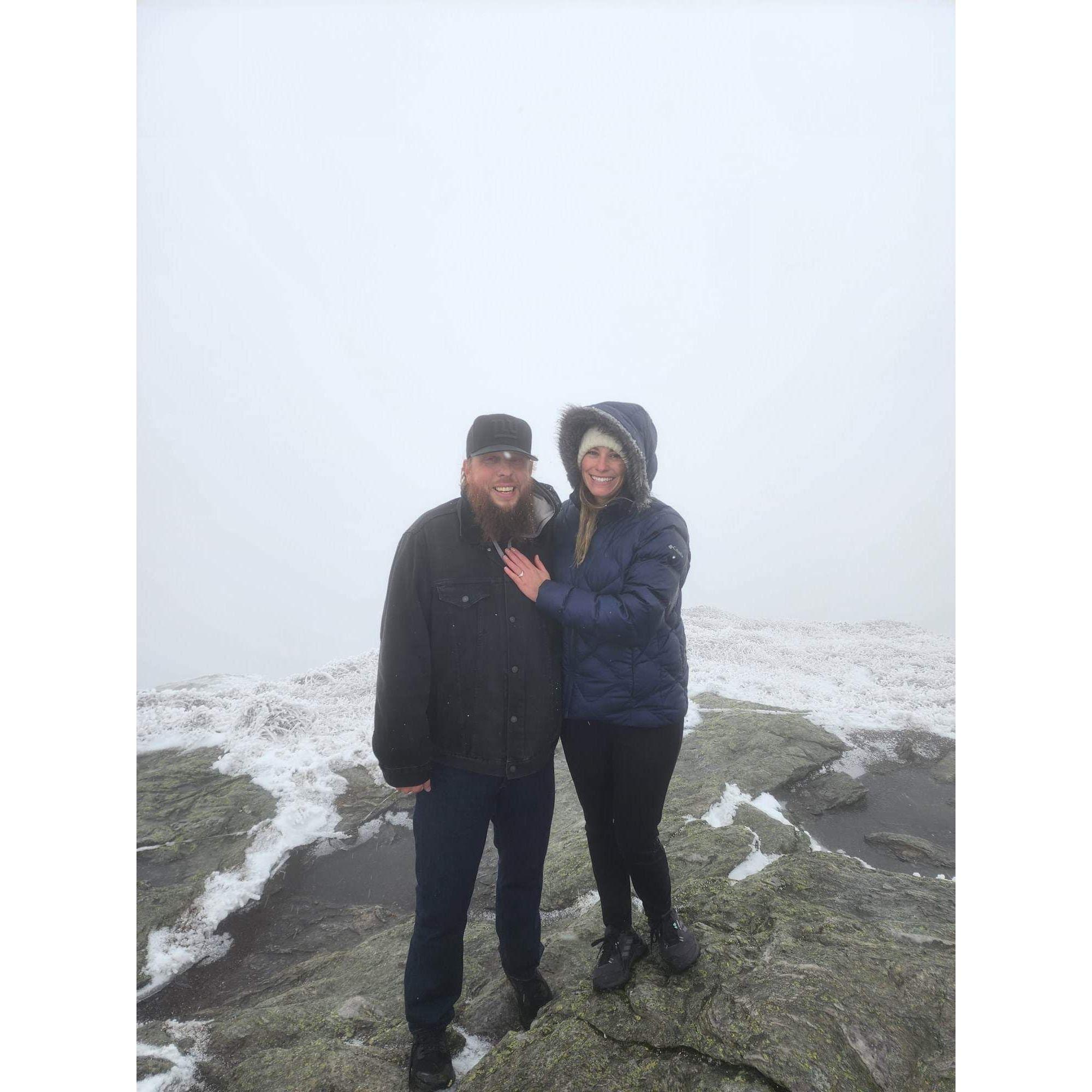 The top of Mount Mansfield in Vermont