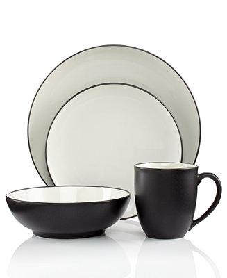 Colorwave Coupe 4-Piece Place Setting - Graphite Color
