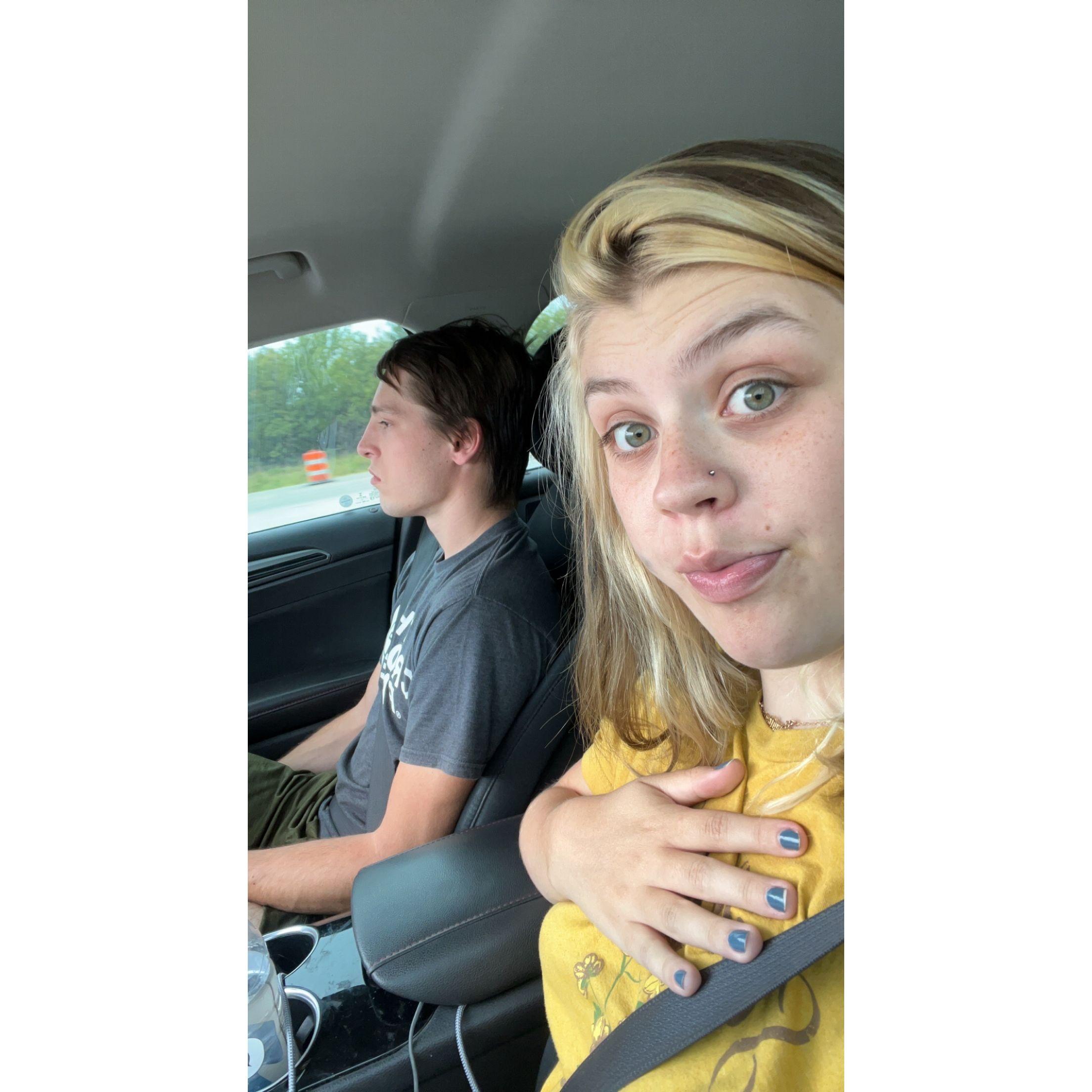 First trip to Texas to visit McKenzie's best friend