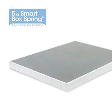 Zinus Armita 5 Inch Low Profile Smart Box Spring / Mattress Foundation / Strong Steel Structure / Easy Assembly Required, Queen