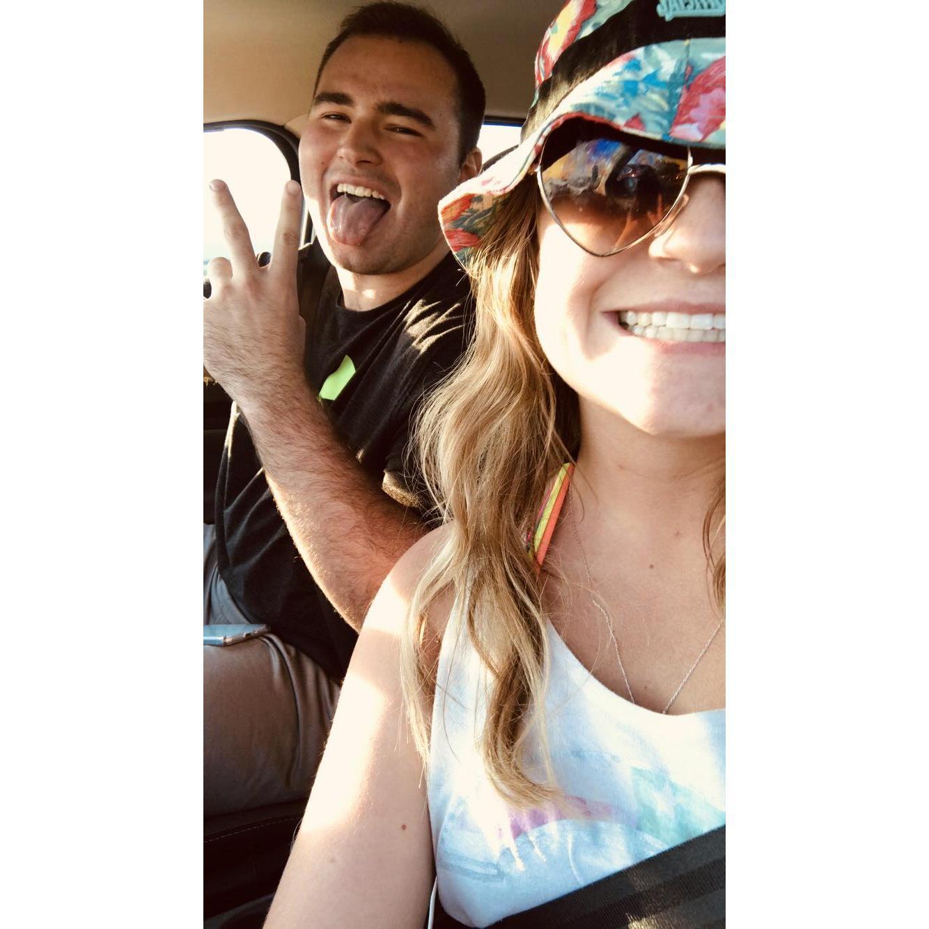First ever photo together - 2017
