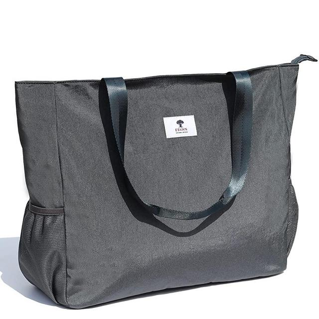 LARGE BEACH BAG Water Resistant Lightweight 20 inch Women Oversize Tote Bag for Gym Beach Travel Pool Yoga Nurse
