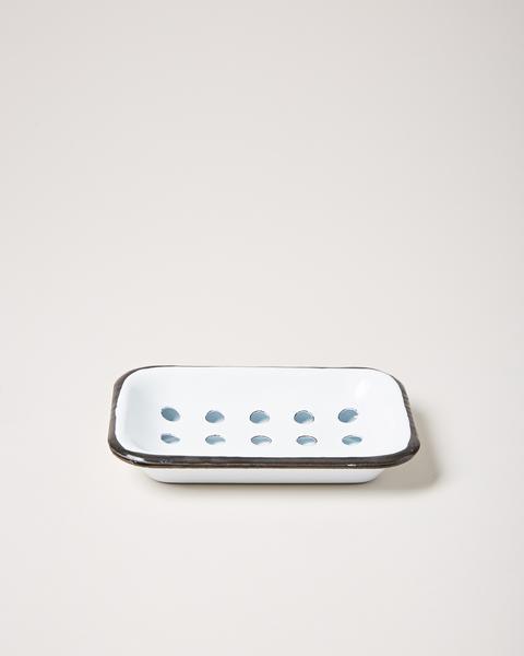 White Enamel Soap Dish