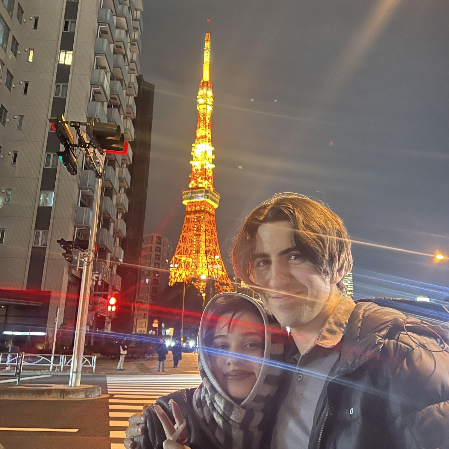 A cold winter day at the Tokyo Tower in Japan!