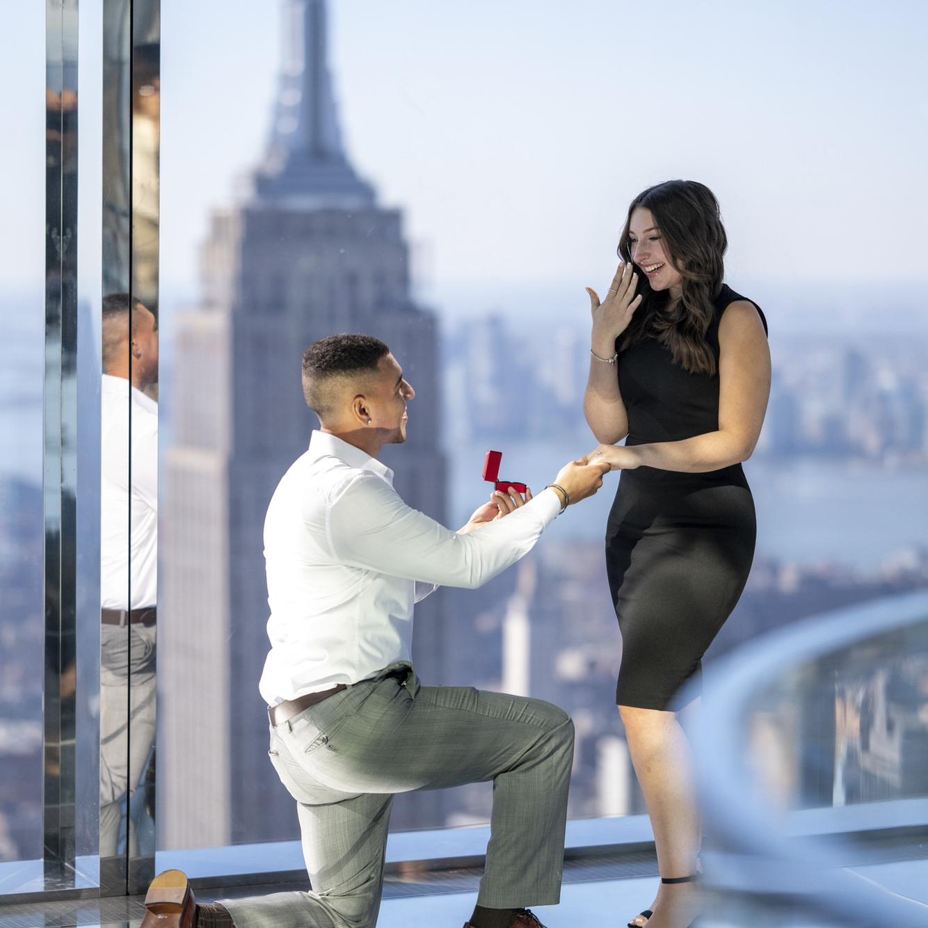 10/28/23
We are finally engaged!
5 years and 1 month since we started dating, Manny proposed.
It’s been a long time coming and we are so blessed to share our entire relationship of growth with you!