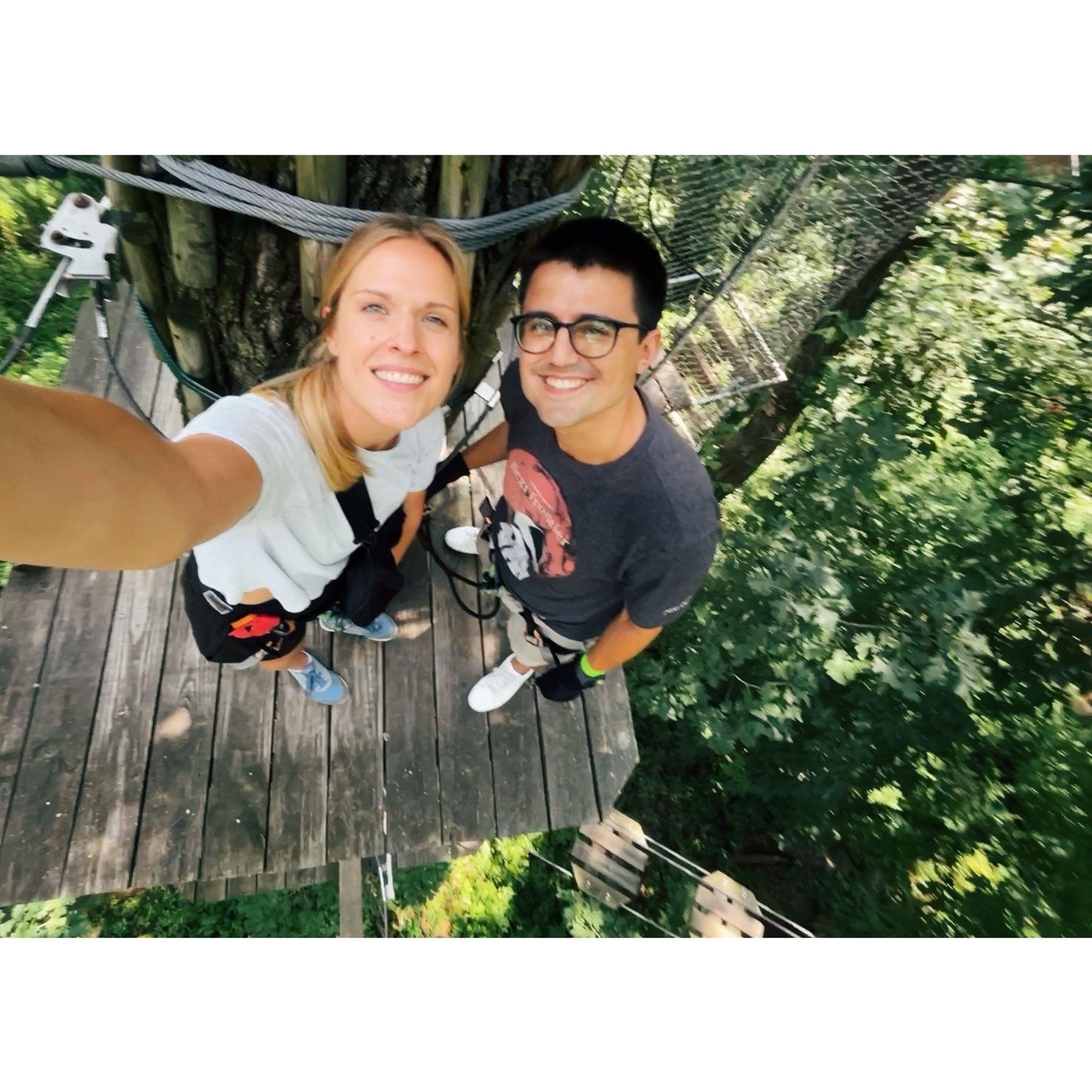 facing our fear of heights together on our six month anniversary