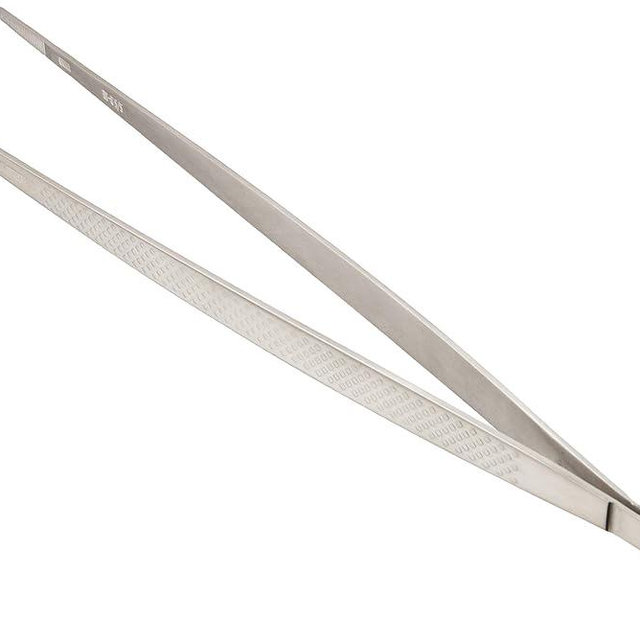 Mercer Culinary 18-8 Stainless Steel Precision Plus Chef Plating Tong, Straight, 11-3/4 Inch
