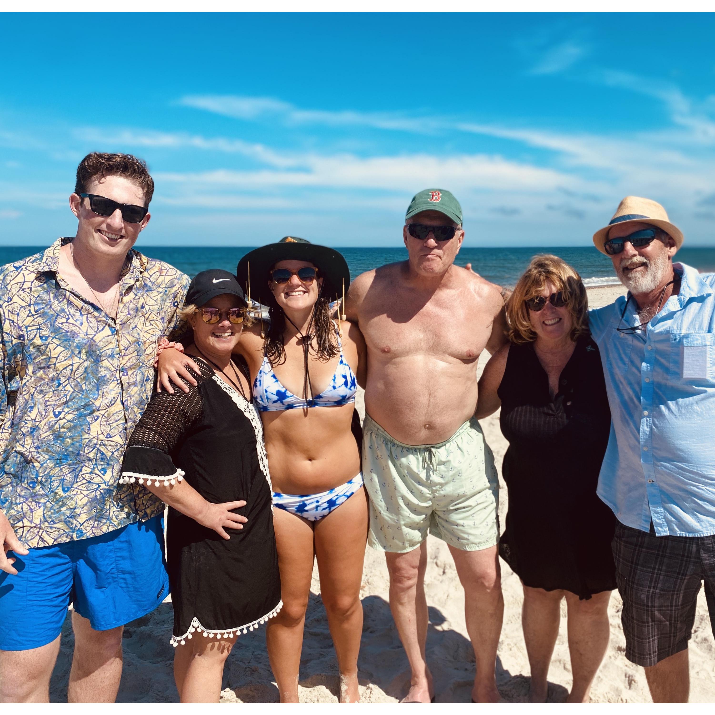 Family at Duxbury Beach