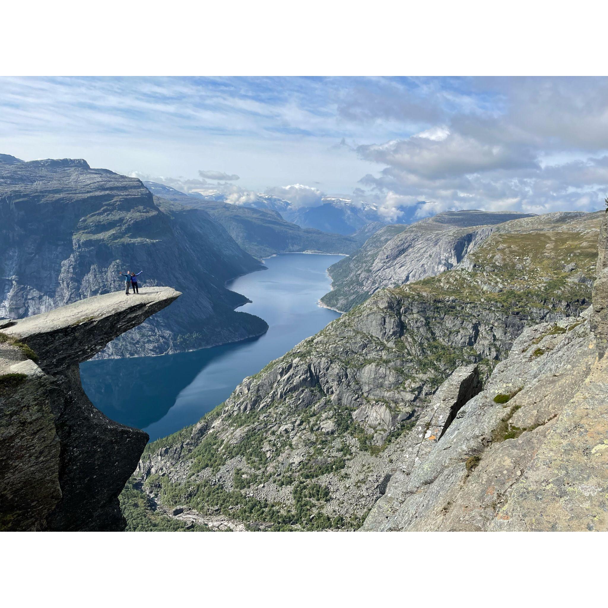 While standing on the Trolltunga cliff, we both knew we had chosen the other to be life-long partners and marry each other!