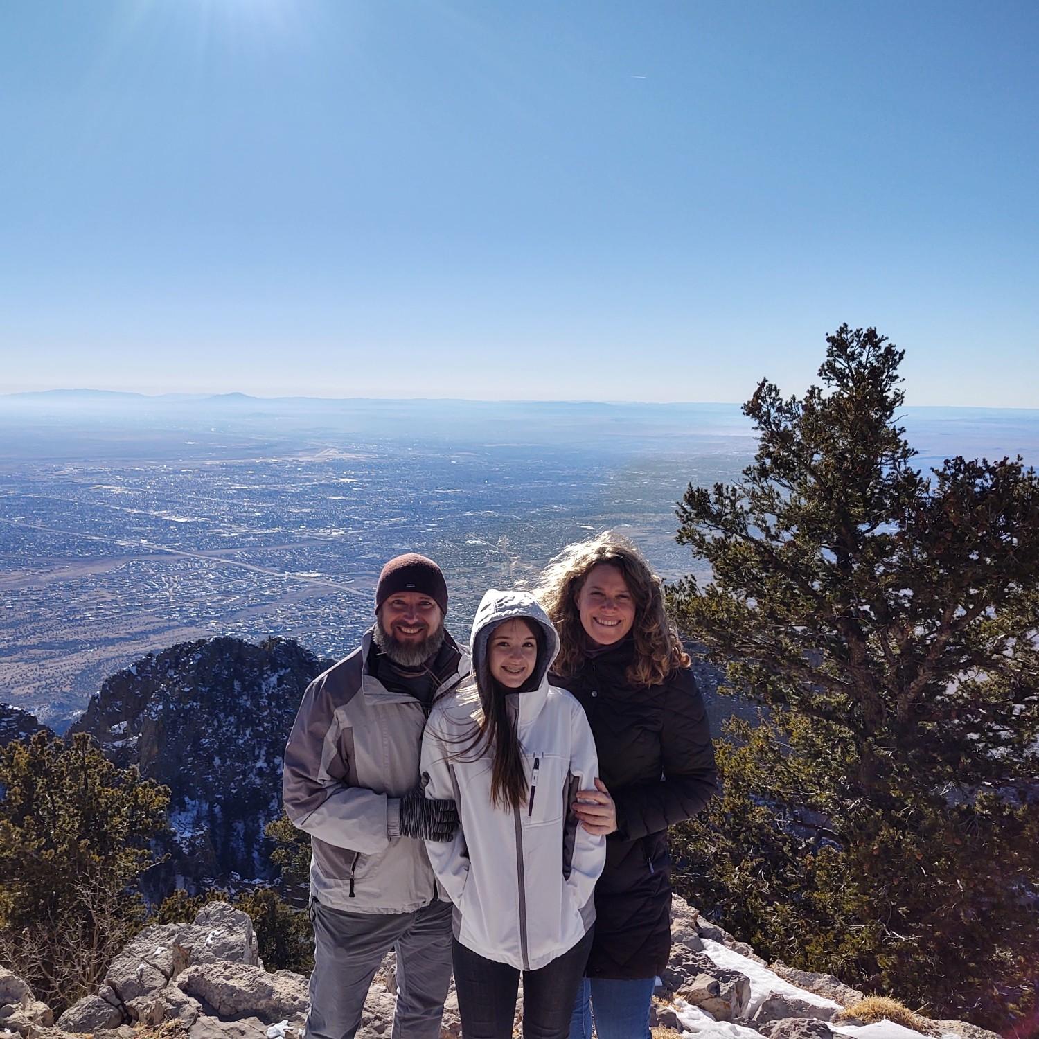 December 2020 - exploring Sandia Peak in New Mexico over Christmas break.