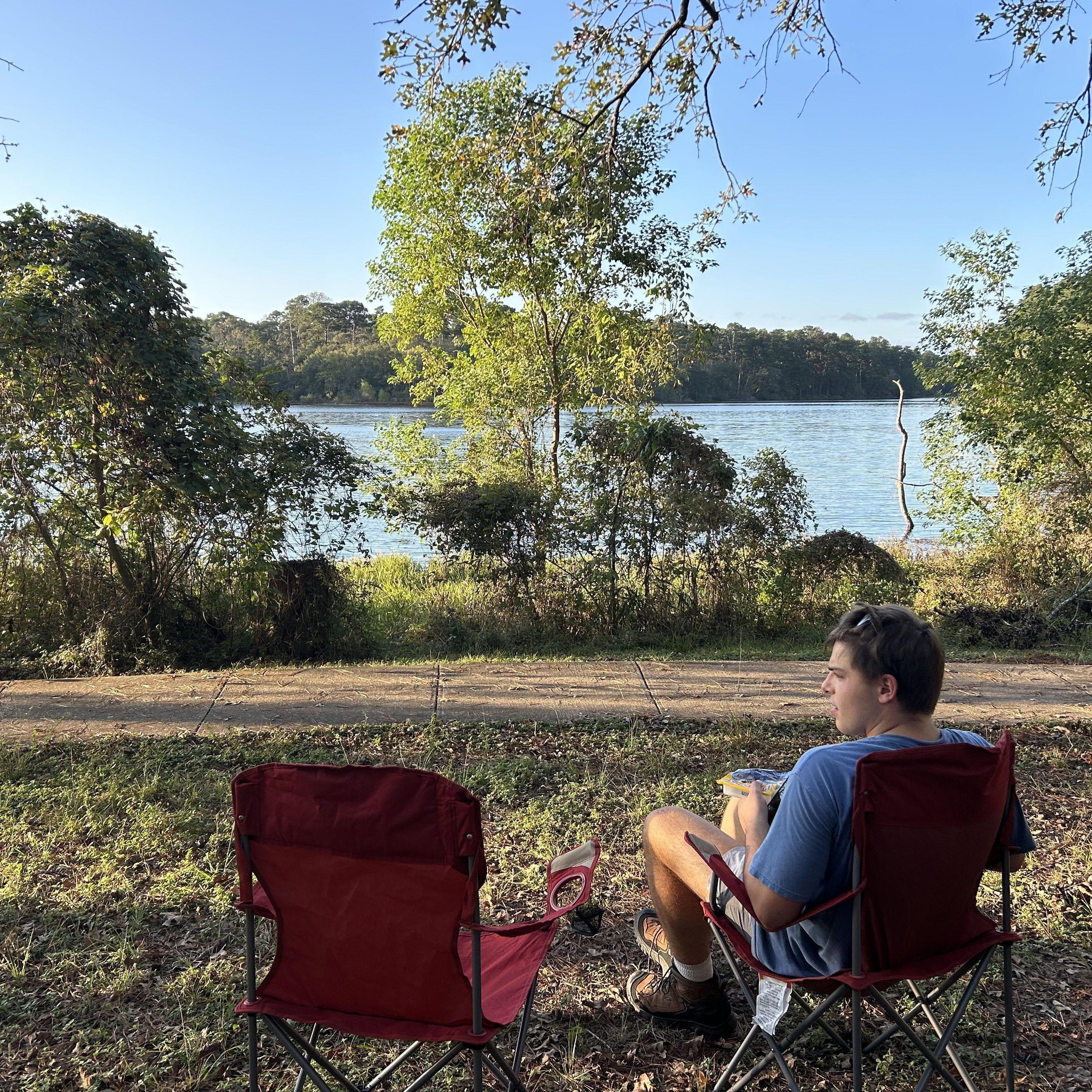 Kylee's favorite camping view!