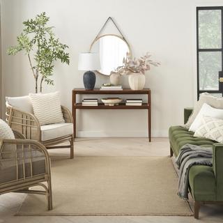 Washable Jute Modern Solid Area Rug