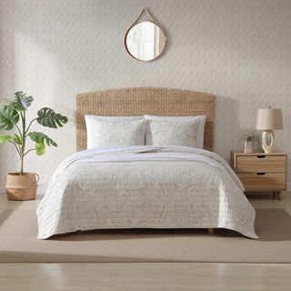 Cotton 3-Piece Reversible Quilt Set