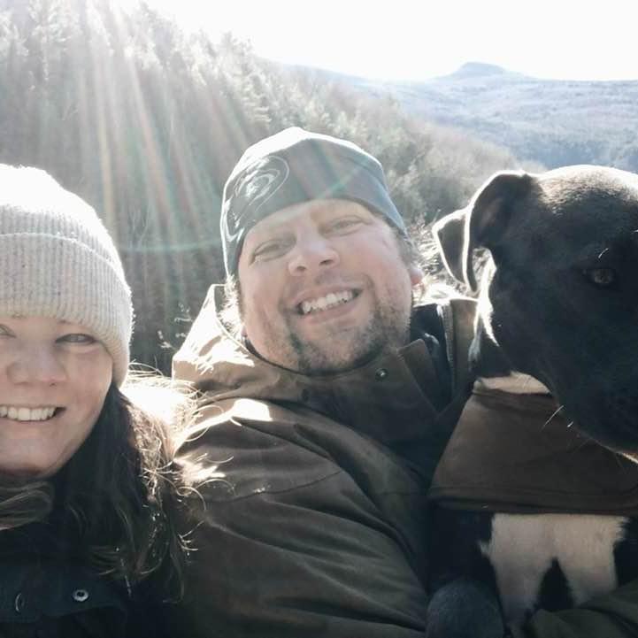 Family pic during a hike in the Catskills with Louie.