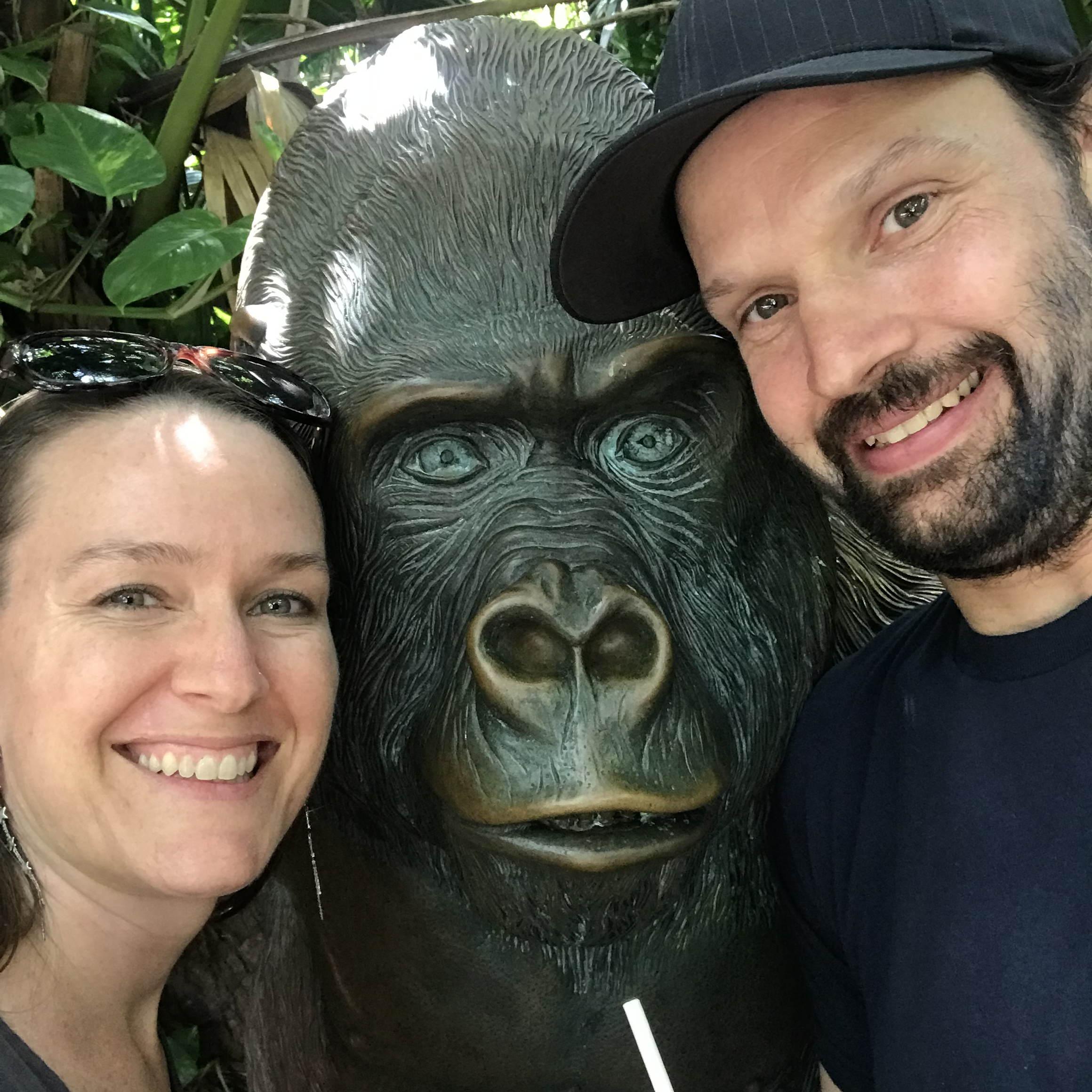 Our friend at Busch Gardens, Tampa.