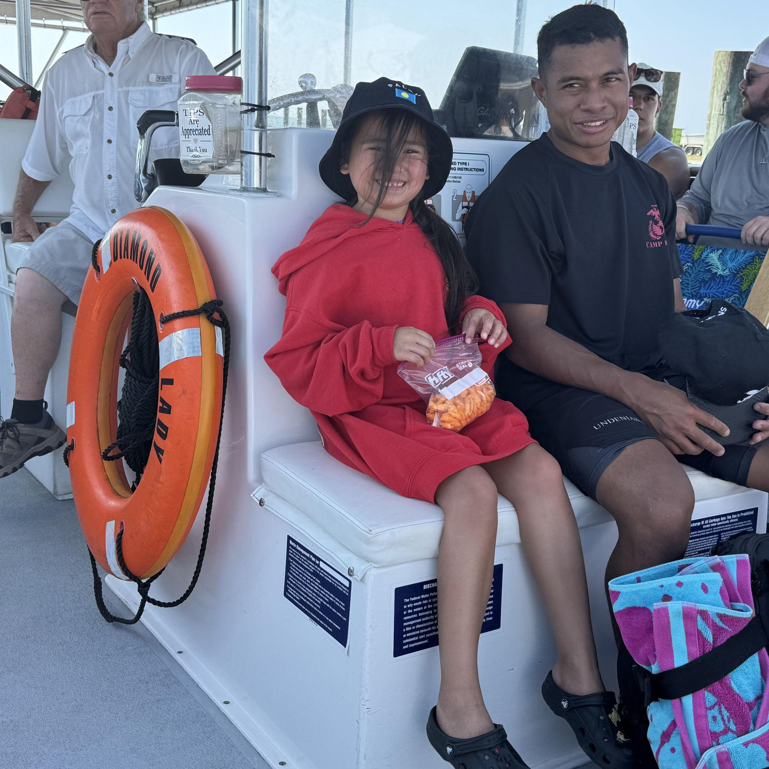 Boat trip to see horses on an island.