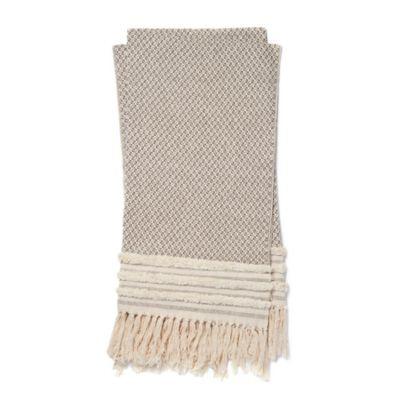 Magnolia Home by Joanna Gaines Mackie Throw Blanket in Brown/Ivory