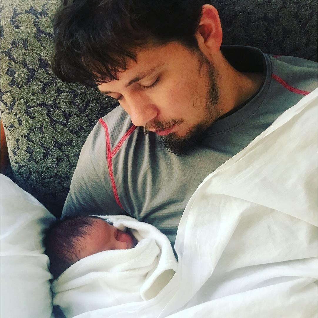 Shortly after Axel was born, still in the hospital