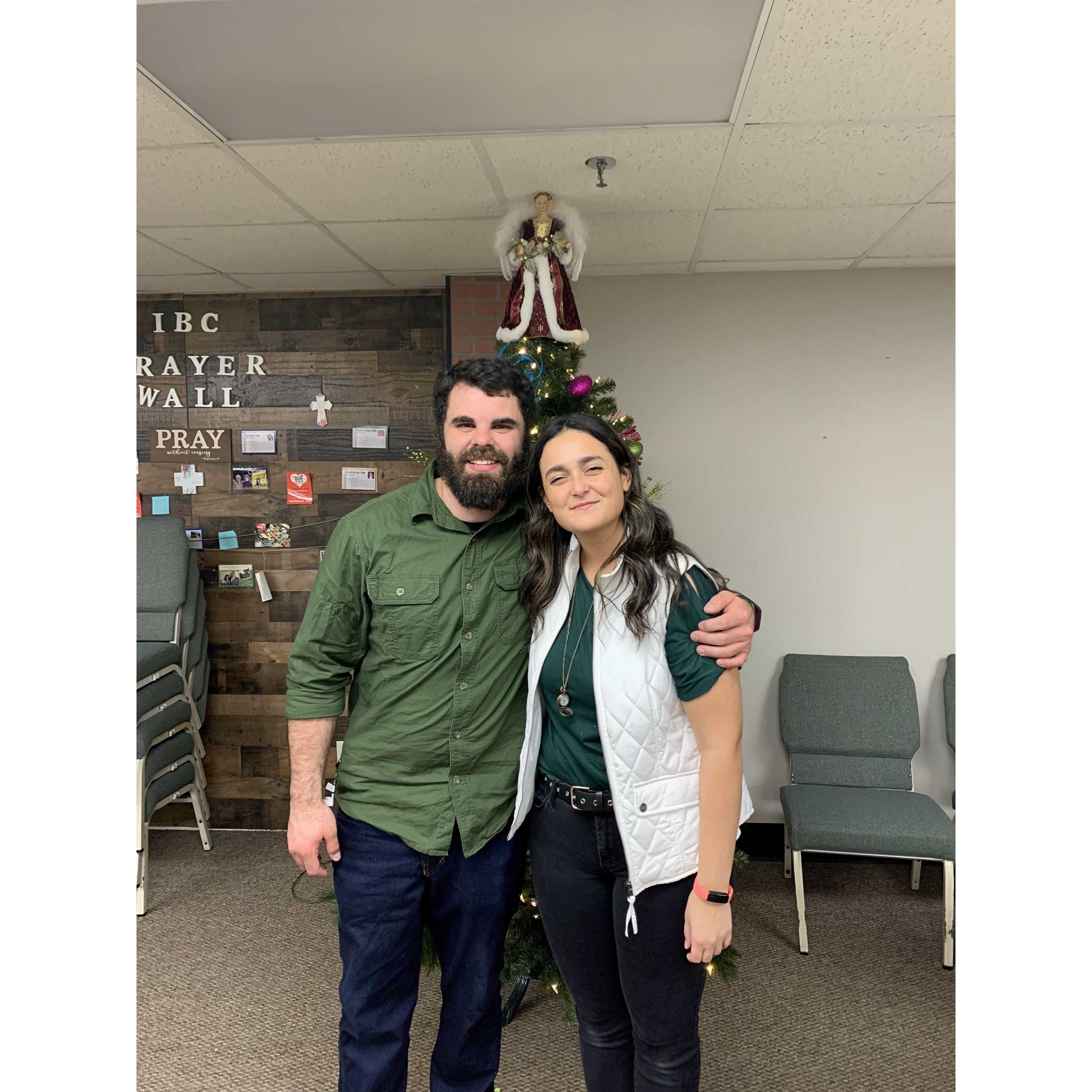 Christmas 2022--Always unintentionally coordinating colors:)