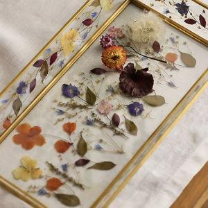 Pressed Floral Glass Tray