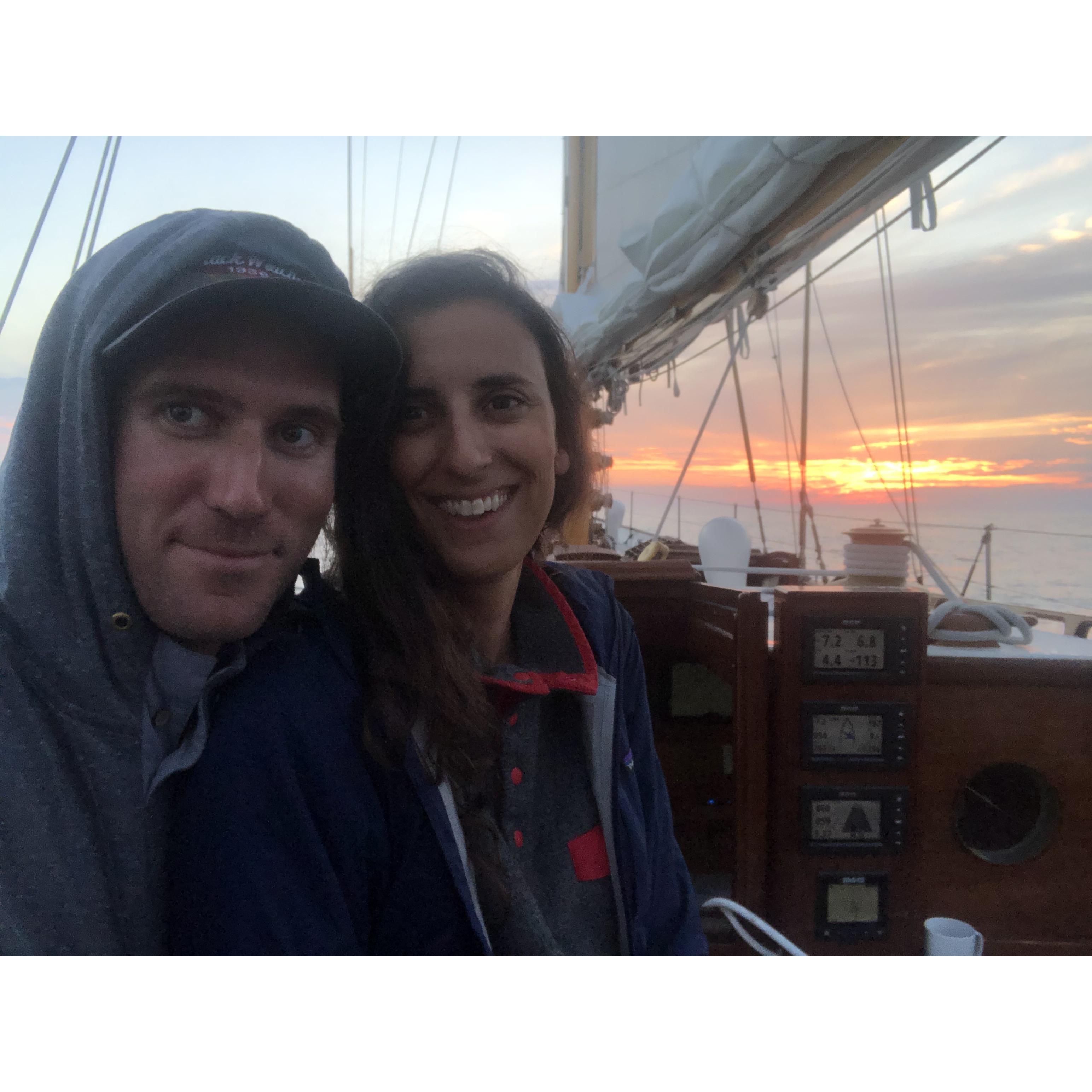 Dawn watch off Monhegan Island