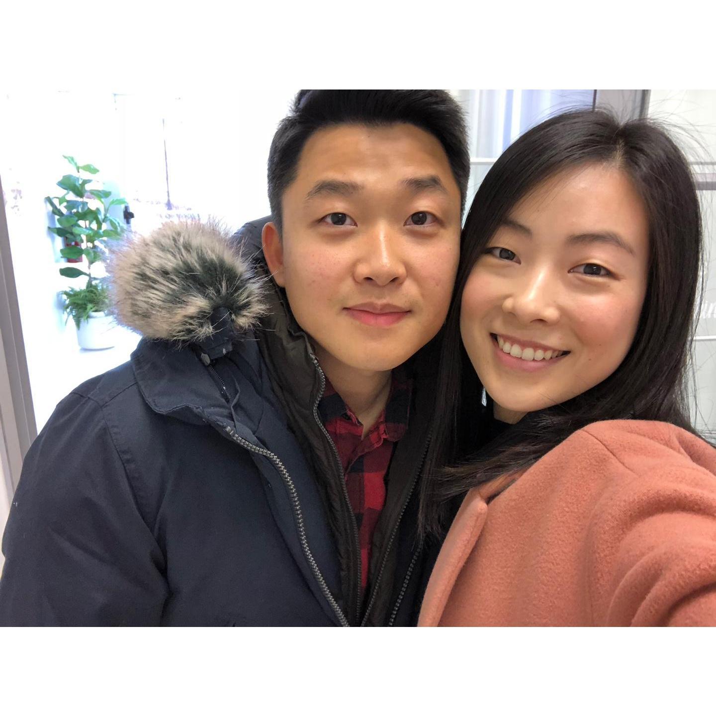 Testing out wedding hair