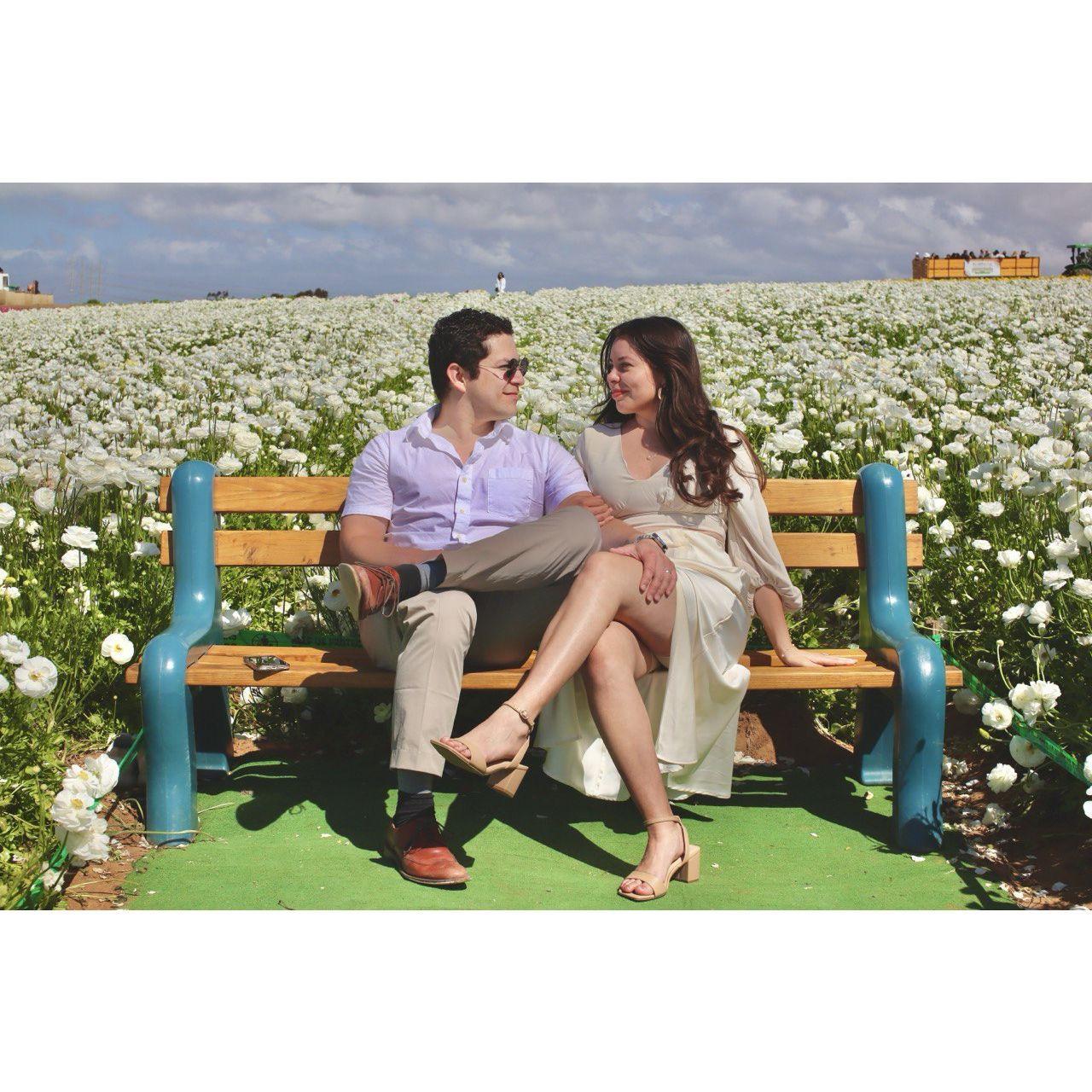 Attempting to take our own engagement photos in Carlsbad