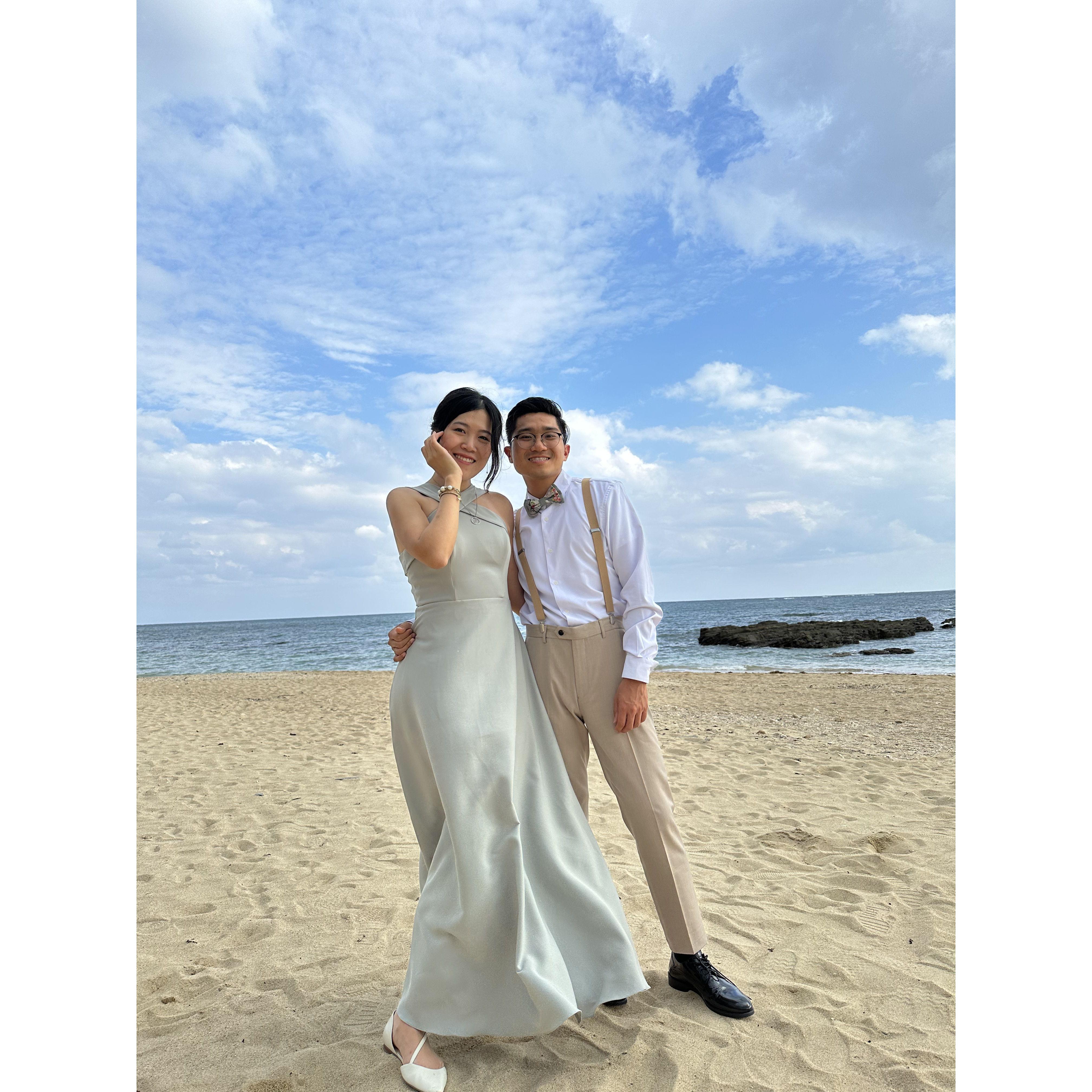[2023-10] A beautiful day being a bridesmaid and a groomsman for Fanny and Tom's big day in Okinawa.