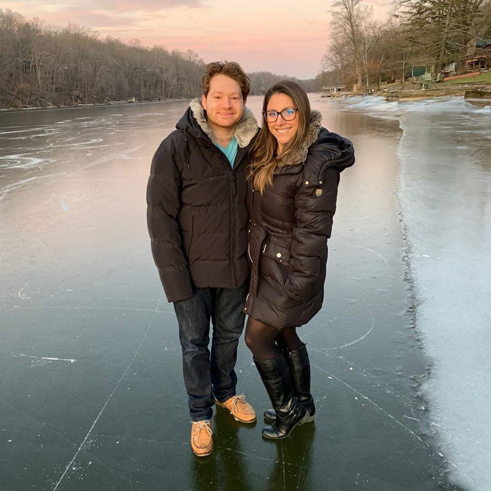 Ice on the Paulinskill around the holidays