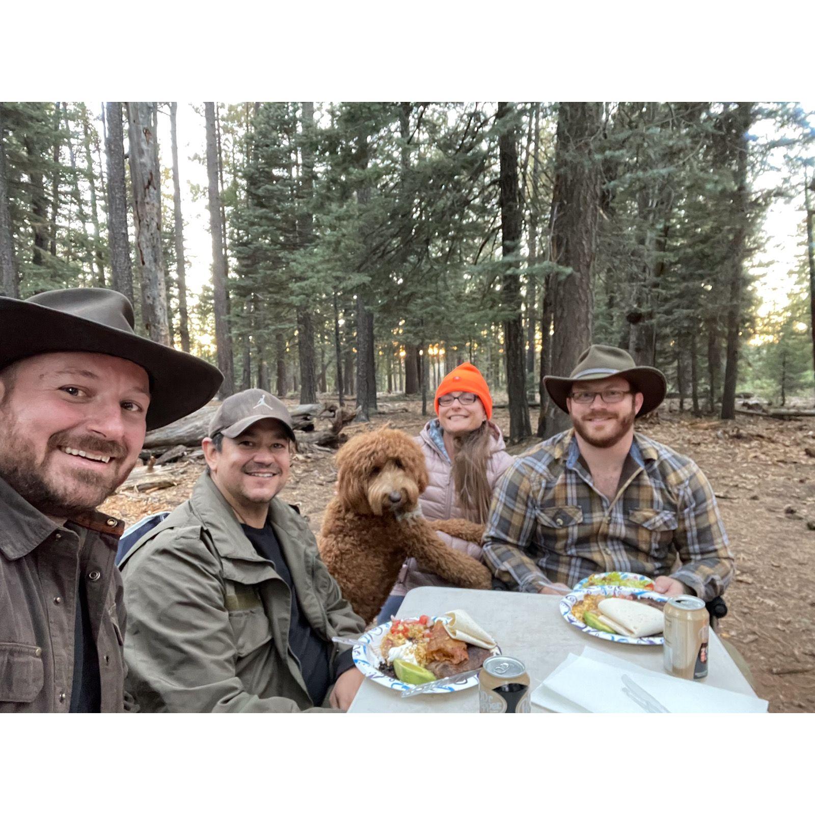 Camping with friends in Happy Jack. November 2021.
