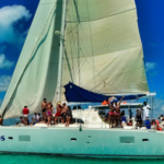Luxury Sailing to Isla Mujeres with lunch & Premium Open Bar