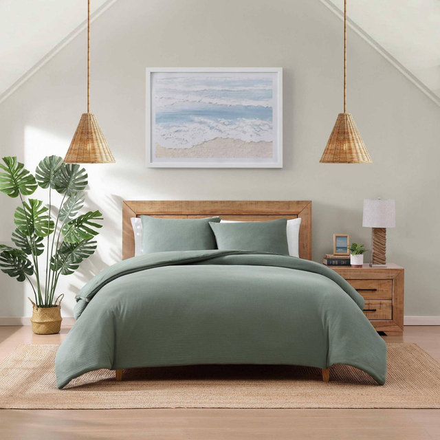 Tommy Bahama 3pc Full/Queen Paradisio Comforter Bedding Set Green