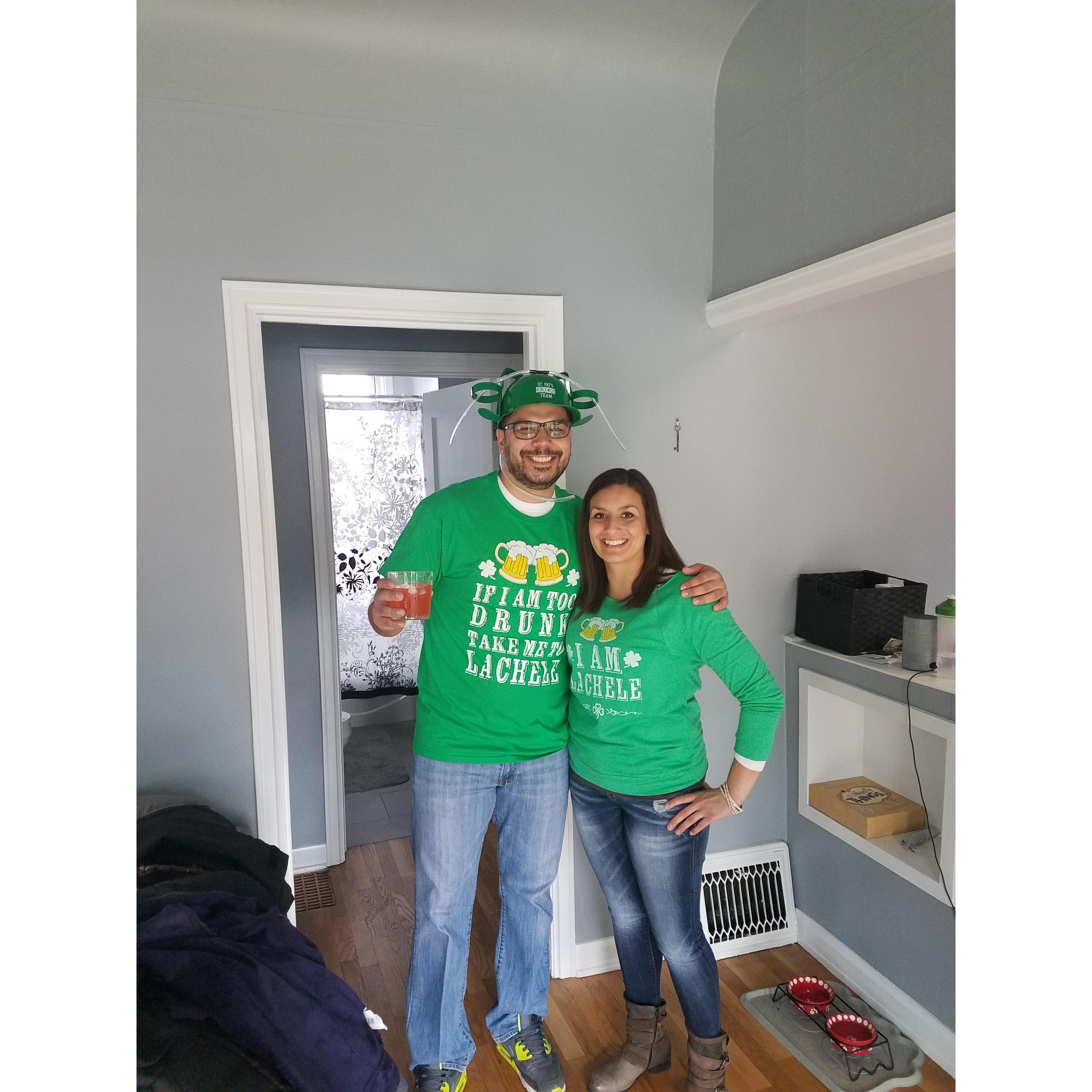 St Patty's Day & Derrick's Birthday