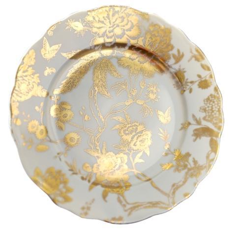 Deshoulieres Jardin Secret White & Gold Salad Plate